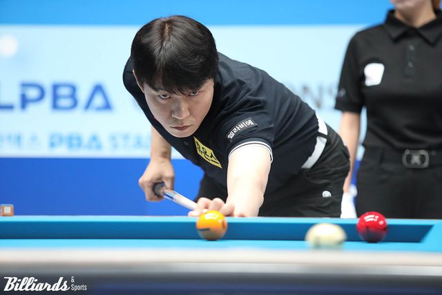 최성원(휴온스)이 32강전을 승리하며 16강에 진출, 8강 진출에 도전한다.&nbsp; 사진=고양/이용휘 기자