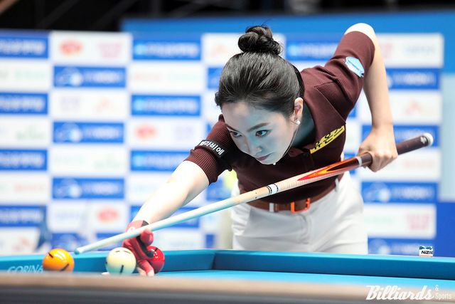 차유람(휴온스)이 개막전 8강전에서 승리하며 복귀 후 세 번째 준결승에 진출했다.&nbsp; 사진=고양/이용휘 기자