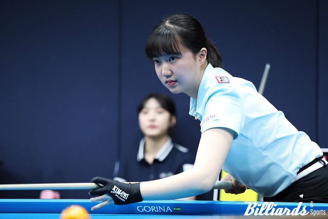 16강에서 이선영을 꺾고 8강에 오른 황민지.