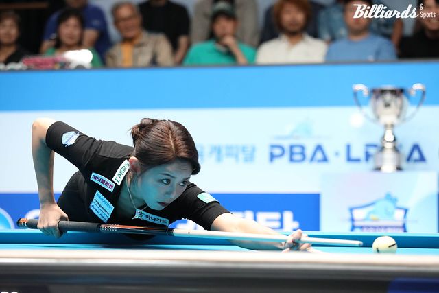 김가영은 결승에서 애버리지 1.419의 공격력으로 차유람을 압도했다.