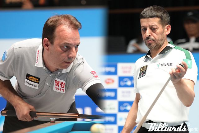 다니엘 산체스와 무라트 나지 초클루가 각각 이승진과 다비드 사파타를 세트스코어 4-0으로 꺾고 프로당구 개막전 결승에 진출했다. 사진=고양/이용휘 기자