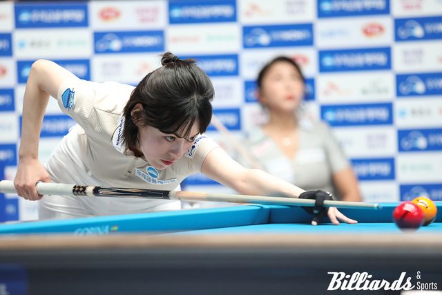 16강에서 김가영을 애버리지 0.7대로 압박한 서한솔.