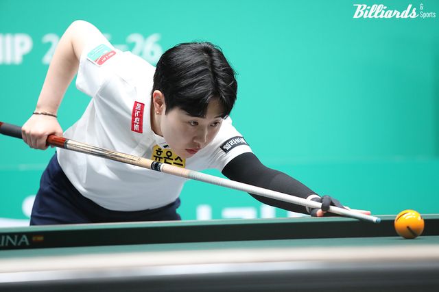 'LPBA 랭킹 2위' 김세연(휴온스)은 이다정에게 져 탈락했다.&nbsp;