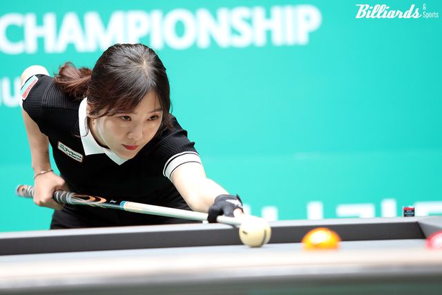 프로당구 25-26시즌 2차 투어 '하나카드 PBA-LPBA 챔피언십 2025'이 29일 시작됐다. 사진은 지난 시즌에 여자부 우승을 차지한 김상아(하림).&nbsp; 사진=고양/이용휘 기자