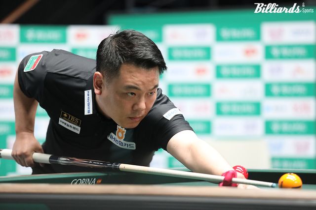 조재호(NH농협카드)가 1일 열린 하나카드 PBA 챔피언십 128강전에서 애버리지 2.522의 화력으로 승리를 거두며 개막전 부진을 만회했다.&nbsp; 사진=고양/이용휘 기자