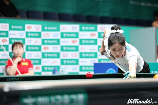 한지은은 세트마다 초접전 승부를 벌였으나 뒷심에서 밀려 아쉽게 패했다.