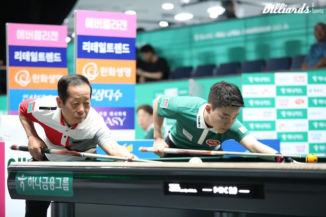 김영원 vs 김정규 128강전 뱅킹 장면.