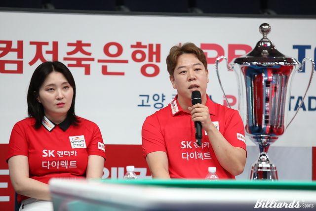 지난 시즌 팀리그 정규리그와 포스트시즌을 모두 우승한 SK렌터카는 10개 구단 주장들이 이번 시즌에 가장 강력한 우승 후보로 첫손가락에 꼽았다.&nbsp; 사진=고양/이용휘 기자&nbsp;