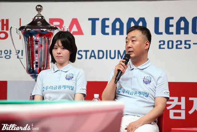 우리금융캐피탈 리더 엄상필과 서한솔.