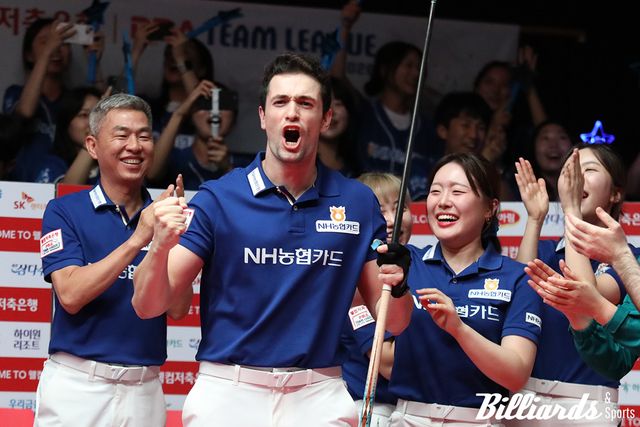 7세트에 극적인 역전승을 거둔 이반 마요르(NH농협카드)가 포효하고 있다. 사진=고양/이용휘 기자