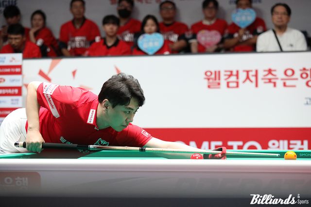 7세트에서 이틀 연속 승리를 거둔 김종원(웰컴저축은행).