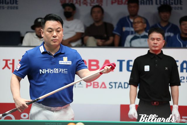 NH농협카드의 주장 조재호는 '주장전'에서 SK렌터카의 주장 강동궁에게 압승을 거두고 세트스코어 3-0으로 SK렌터카를 압박했다.