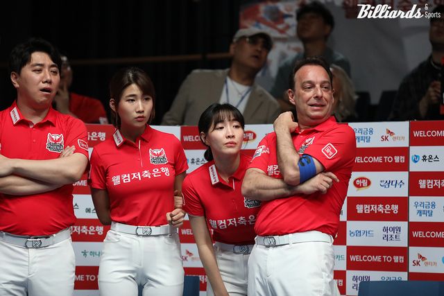 웰컴저축은행이 7세트에서 2승을 거둔 뒤 아쉽게 1패를 안았다.