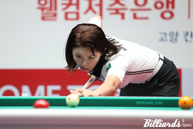 김가영(하나카드)은 6세트에서 박정현과 만난다