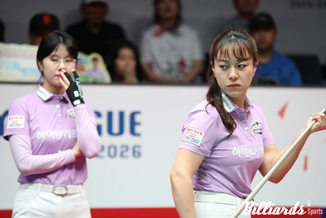 이미래와 2세트 승리를 합작한 임경진(하이원리조트).