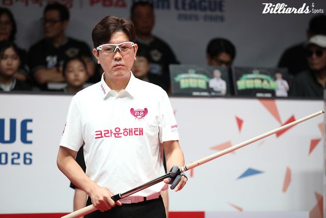 5세트를 승리한 크라운해태 리더 김재근.