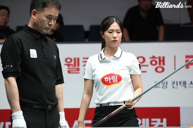 세트스코어 2-3에서 6세트를 승리한 박정현.