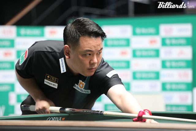 조재호(NH농협카드)가 3일 열린 하나카드 PBA 챔피언십 64강전에서 승리하며 32강에 진출했다.&nbsp; 사진=고양/이용휘 기자