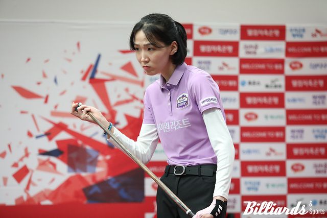 스롱 피아비, 한지은, 강지은에 이어 김보미를 꺾고 4연속 승리를 거둔 하이원리조트의 다크호스 김다희.