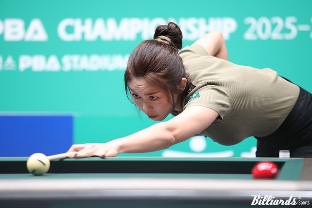 김가영은 최근 세 차례 스롱과의 맞대결에서 모두 승리를 거두고 있다.