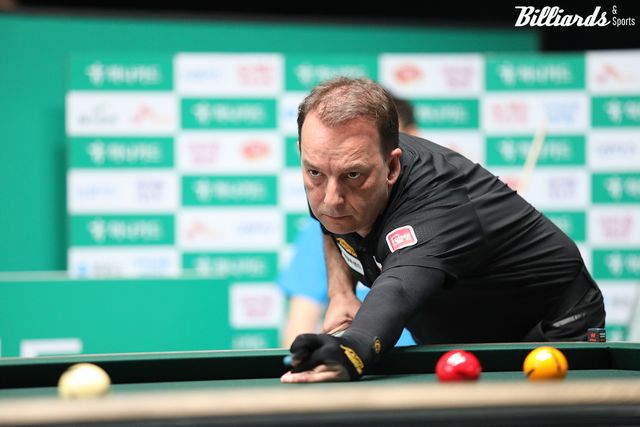 다니엘 산체스(웰컴저축은행)가 개막전 준우승에 이어 2차 투어에서도 16강에 진출했다. 하나카드 챔피언십 우승을 독식한 스페인이 과연 4번째 열린 이번 대회에서도 우승을 차지할 수 있을지 주목된다.&nbsp; 사진=고양/이용휘 기자&nbsp;