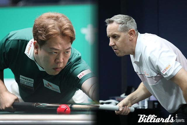 SK렌터카의 강동궁과 에디 레펀스가 16강에서 맞붙는다. 사진=고양/이용휘 기자