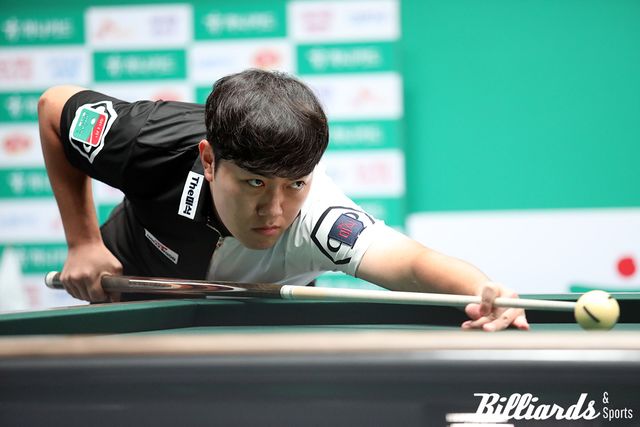 프로당구 데뷔 두 번째 대회 만에 8강에 오른 김준태. 사진=고양/이용휘 기자