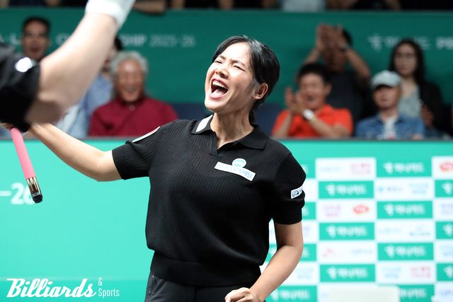 지난 시즌을 무관으로 보낸 스롱 피아비가 올 시즌 2차 투어에서 김가영의 9연속 우승을 저지하고 한 시즌 만에 결승 진출에 성공했다. 사진=고양/이용휘 기자