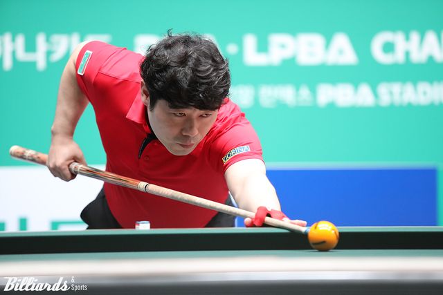 3세트를 15:14로 역전승한 이길수는 4세트 초반에 조재호에게 밀려 1-3으로 패했다.