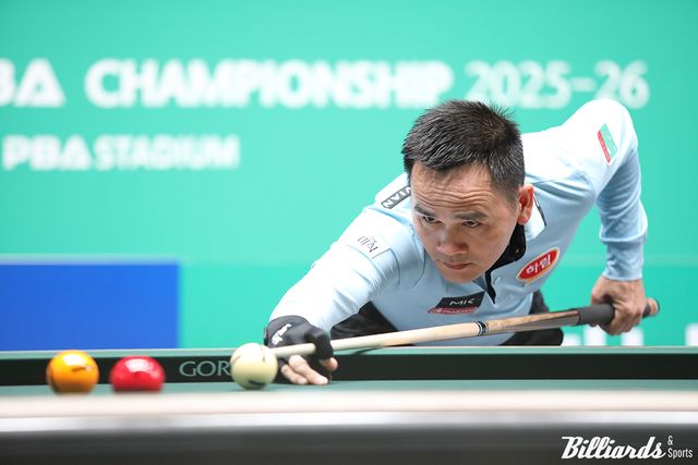 8강에서 승리까지 1점을 남겨두고 레펀스에게 역전패를 당한 쩐득민(하림).&nbsp;