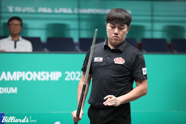 김준태는 16강까지 승승장구하며 프로당구 데뷔 후 두 번째 대회에서 8강에 올라왔다.