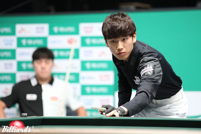 16강전에서 1년 선배 김준태와 대결한 임성균(하이원리조트).