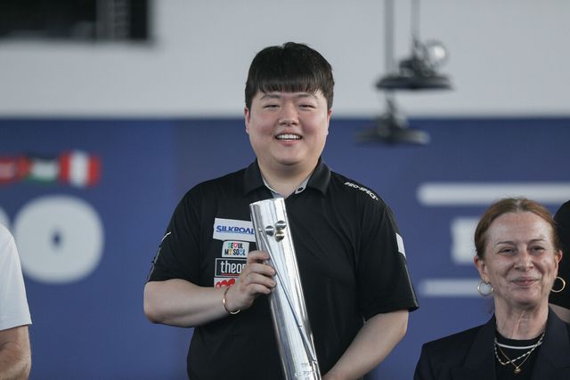 3쿠션 세계챔피언에 이어 세계랭킹 1위에 오른 조명우(실크로드시앤티-서울시청).&nbsp; 사진=SOOP 제공