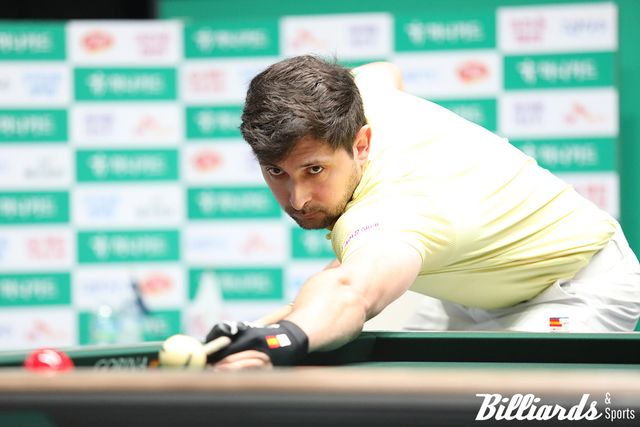 '디펜딩 챔프' 다비드 마르티네스가 륏피 체네트를 꺾고 하나카드 챔피언십에서 2년 연속 결승 진출에 성공했다. 사진=고양/이용휘 기자