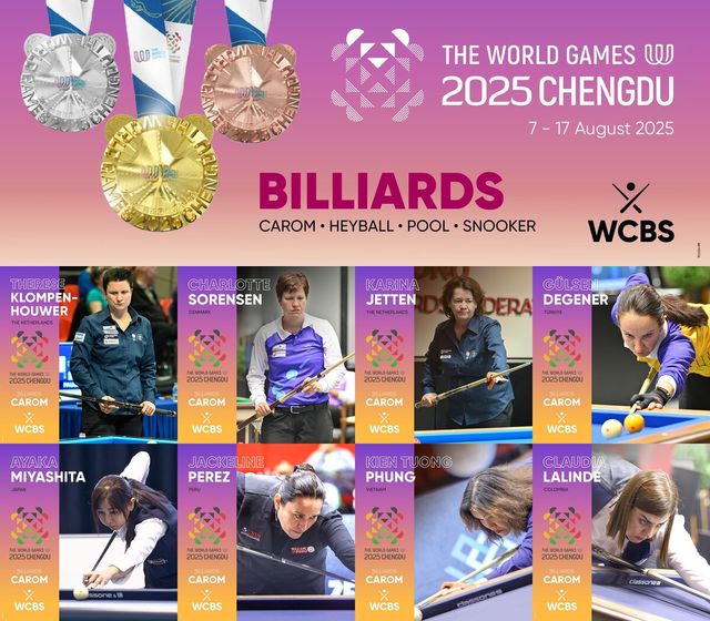 이번 대회에 출전하는 여자 선수 8명. 한국은 김하은(충북)이 출전을 고사하면서 아무도 나가지 못하게 됐다. 사진=WCBS 제공