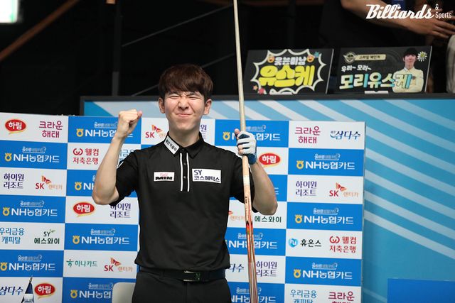 앞서 벌어진 준결승에서 세미 사이그너(웰컴저축은행)를 꺾고 결승에 진출한 모리 유스케(에스와이).