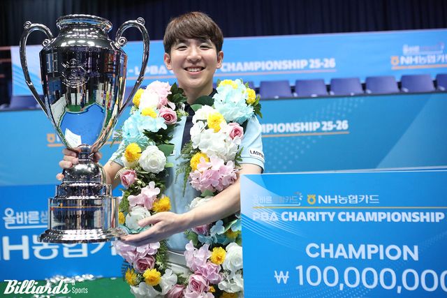 모리 유스케(에스와이)가 일본 남자 선수로는 처음으로 프로당구 PBA 투어 정상을 차지했다.&nbsp; 사진=고양/이용휘 기자