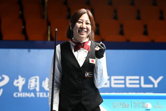 여자 3쿠션 결승에 진출한 미야시타 아야카(일본).&nbsp;