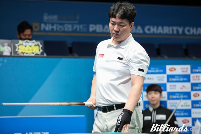 김영원, 서현민, 선지훈 등 PBA 팀리거를 물리치고 16강에 오른 이대웅. 사진=이용휘 기자