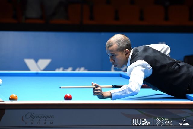 쩐뀌엣찌엔은 37:37에서 먼저 2점을 득점해 매치포인트에 도달했지만, 길게 비껴치기가 살짝 빗나가는 불운으로 역전패를 당했다.