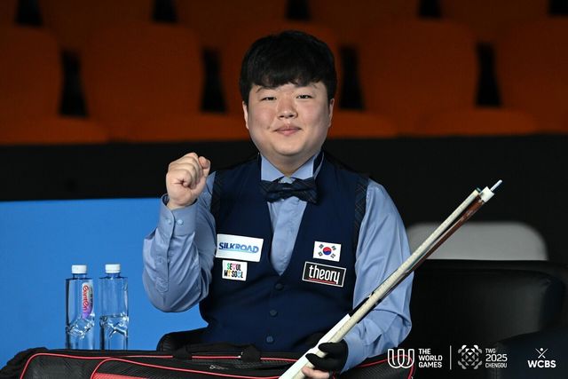 조명우는 14일 오후 1시 결승전에서 한국과 아시아의 3쿠션 첫 금메달에 도전한다.&nbsp;