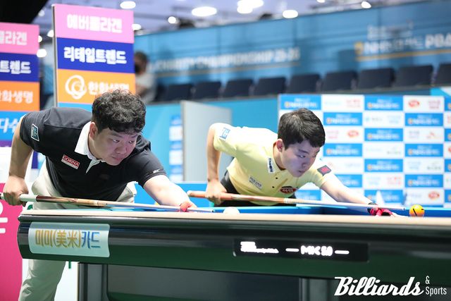 김영원과 이대웅의 128강전 뱅킹 장면.