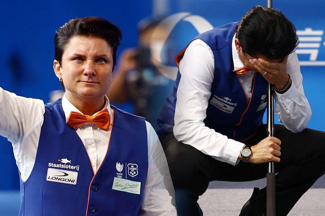 금메달을 획득 후 감격의 눈물을 흘리는 클롬펜하우어.&nbsp;