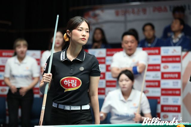 6세트 승리로 세트스코어 3-3 동점을 만들고 승부를 원점으로 되돌린 박정현(하림). 박정현은 2세트에서도 김상아와 호흡을 맞춰 승리해 세트스코어 2점을 기여했다.&nbsp;