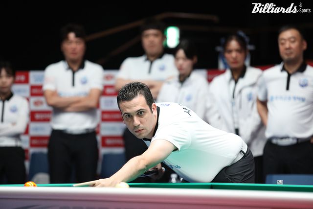 3세트에서 최성원에게 역전패한 우리금융캐피탈 다비드 사파타.