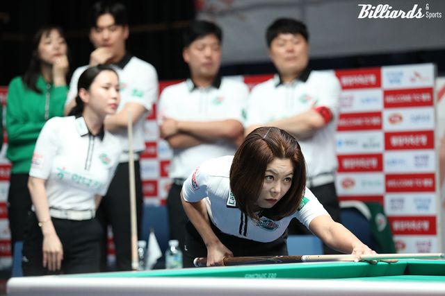 김가영은 6세트에서 전날에 이어 2경기 연속 패배를 당했다.