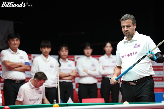 하이원리조트는 휴온스에게 패하며 우승권에서 멀어졌다.&nbsp;사진=고양/이용휘 기자