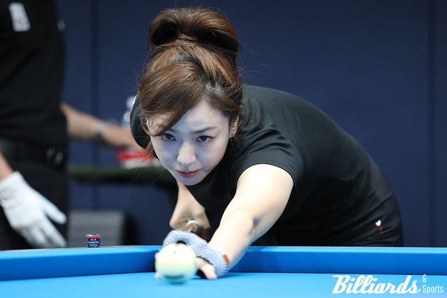 프로당구 LPBA 4차 투어 '에스와이 베리테옴므 챔피언십'에 출전한 한주희