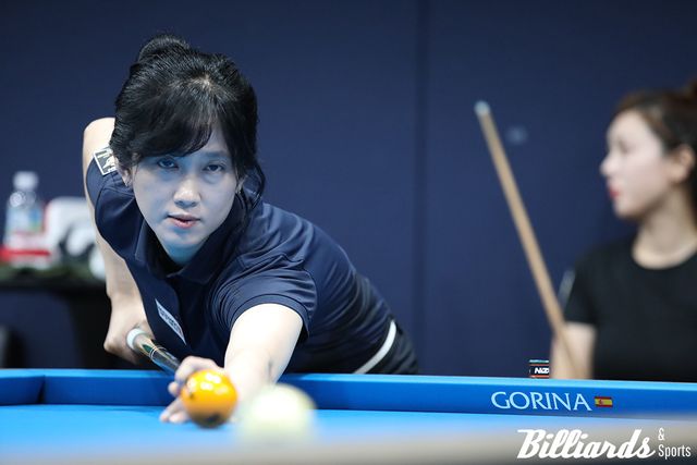 뱅크샷을 앞세워 한주희를 꺾고 PQ에 오른 최보람.