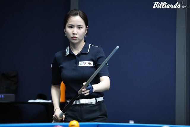 64강에서 탈락한 김진아(하나카드).